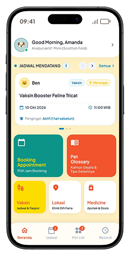 Aplikasi Mobile Pet Rara - Pantau Kesehatan Anabul